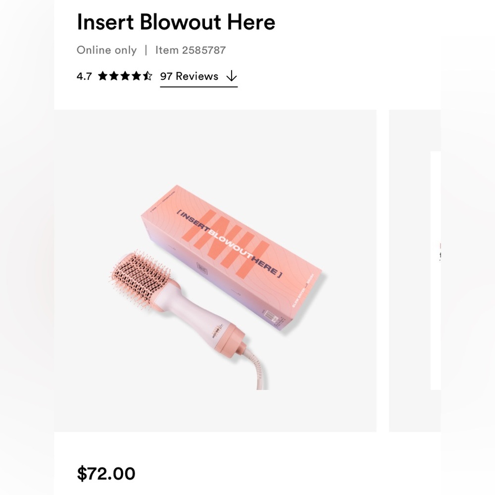 Ulta Insert Blowout Hair Device